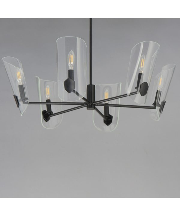 Armory 6-Light Chandelier Black Fashion