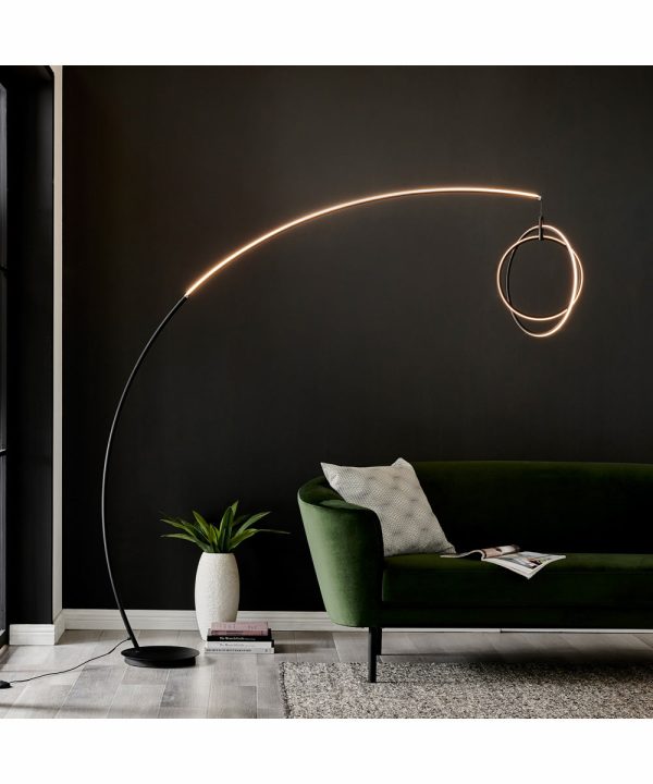 Monita Led Arch Lamp Black Sale