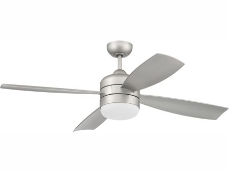 52  Sebastion 2-Light Indoor Outdoor Ceiling Fan Painted Nickel Fashion