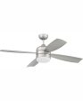 52  Sebastion 2-Light Indoor Outdoor Ceiling Fan Painted Nickel Fashion