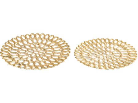 Regina Tray - Set of 2 Gold Fashion