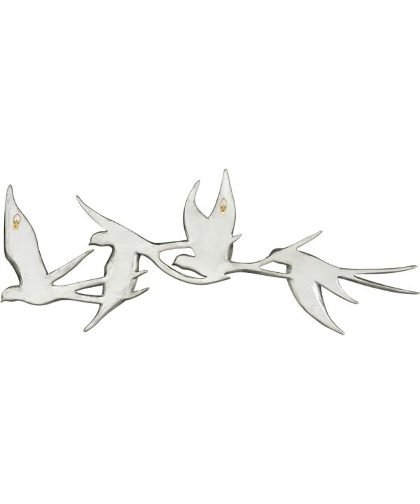 Flock Dimensional Wall Art - German Silver on Sale