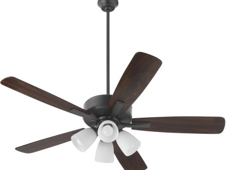 52  Ovation 4-light LED Ceiling Fan Matte Black Supply