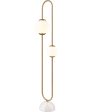 Bendel 57   High 2-Light Floor Lamp - Aged Brass For Cheap