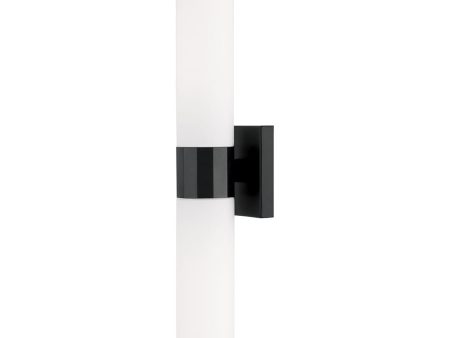 Sutton 2-Light Sconce Matte Black Fashion