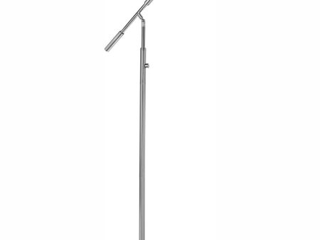 Cayden Iii 1-Light Led Floor Lamp Brushed Nickel Online now