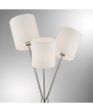 Crisanta 3-Light 3-Light Floor Lamp Brushed Nickel White Linen Cheap