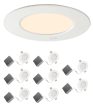 8 Pack - Brilli 4 W Color Tunable LED Canless Recessed Retrofit Downlight Flush Mount Light Fixture For Cheap