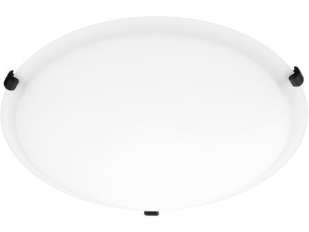 3-light Ceiling Flush Mount Matte Black Online Sale