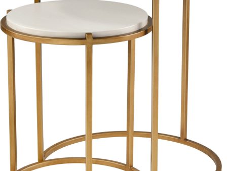 Solen Accent Table - Set of 2 - Aged Gold Supply