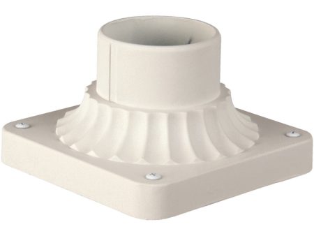 Pier Mount Adapter Matte White Online Sale