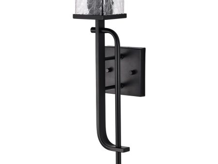 Terrace 1-Light Vanity & Wall Matte Black Supply