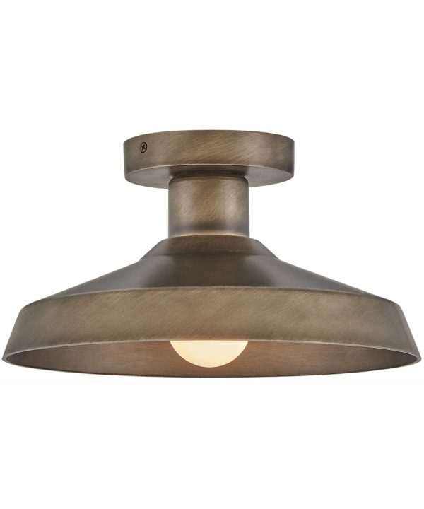 Forge 1-Light Medium Flush Mount in Burnished Bronze Online