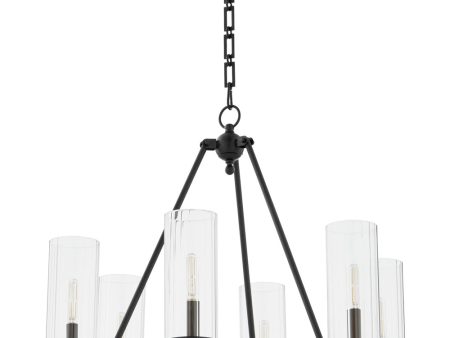 Tamara Day s Lee Boulevard 6-light Chandelier Matte Black Supply