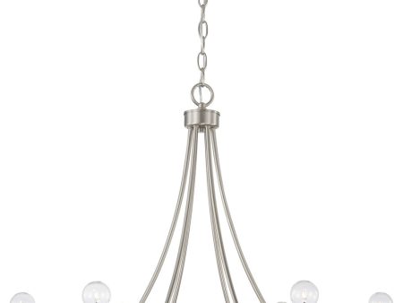 Tempe 6-Light Chandelier Brushed Nickel on Sale