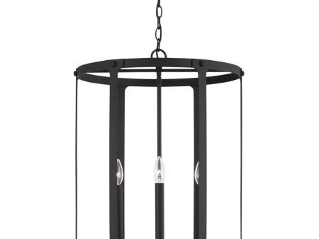 Brennen 4-Light Foyer Black Iron Supply