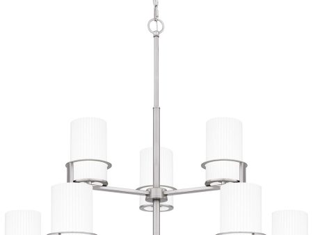 Seymour 9-light Chandelier Brushed Nickel Online now