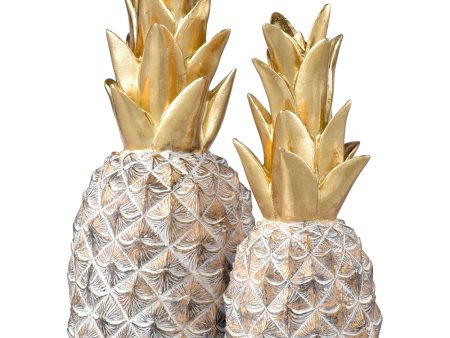 Big Island Pineapple - Set of 2 Gold For Discount