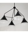 Alden 4-Light Chandelier Matte Black Cheap