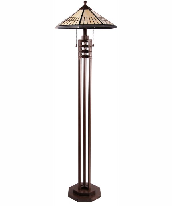 Assyrian 2-Light Assyrian Floor Lamp A Bronze For Sale