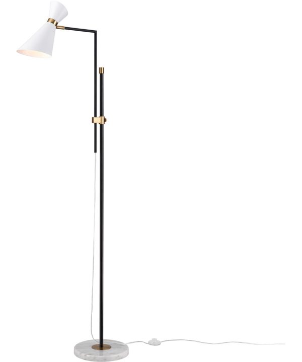 Taran 61   High 1-Light Floor Lamp - Matte White Fashion