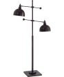 Cupola 2-Light 2-Light Metal Floor Lamp Dark Bronze For Cheap