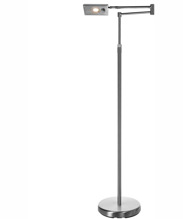 Pharma Collection 1-Light Led Floor Lamp Brushed Nickel Online