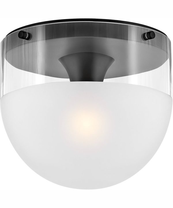 Beck 1-Light Small Flush Mount in Black Online now