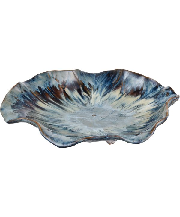 Mulry Charger - Prussian Blue Glazed Online now