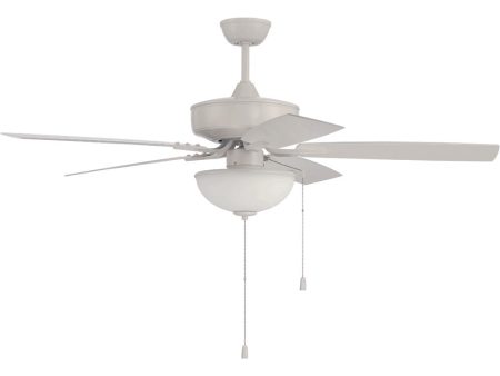 52  Outdoor Pro Plus 211 White 2-Light Indoor Outdoor Ceiling Fan White on Sale