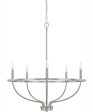 Greyson 5-Light Chandelier Brushed Nickel Supply