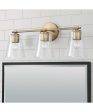 Baker 3-Light Vanity Aged Brass Fashion