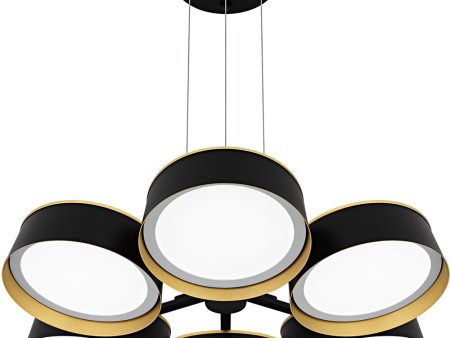 Byrnes  Chandelier Matte Black For Discount