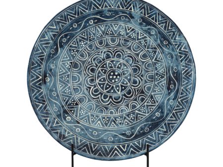 Kattan Plate Stand - Dark Blue Online Hot Sale