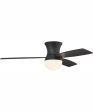 52  Daybreak 1-Light Ceiling Fan Flat Black Online now