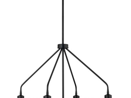 Alden 4-Light Chandelier Matte Black Cheap