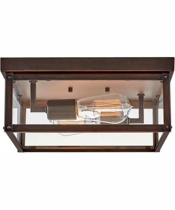 Beckham 2-Light Medium Flush Mount in Blackened Copper Discount