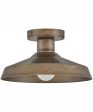 Forge 1-Light Medium Flush Mount in Burnished Bronze Online