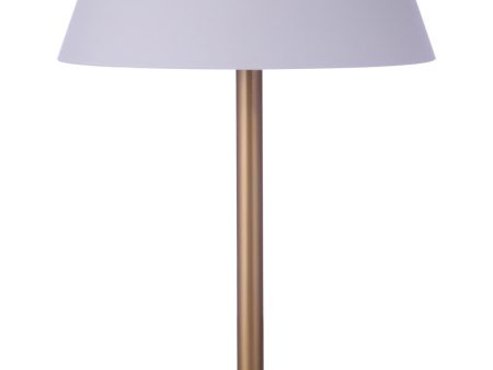 1-Light Table Lamp Satin Brass on Sale