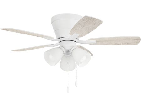 Wheeler 42 3-Light  3-Light Fan White Hot on Sale