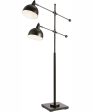 Cupola 2-Light 2-Light Metal Floor Lamp Dark Bronze For Cheap