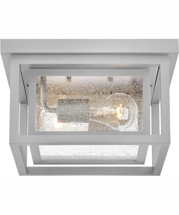 Republic 2-Light Medium Flush Mount in Satin Nickel Cheap