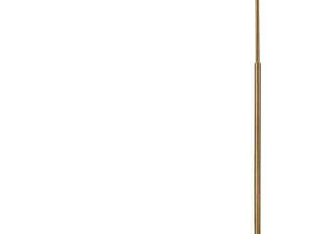 Alda 53.5   High 1-Light Floor Lamp - Aged Brass - Includes LED Bulb For Cheap