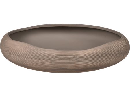 Bressan Centerpiece Bowl - Taupe Hot on Sale