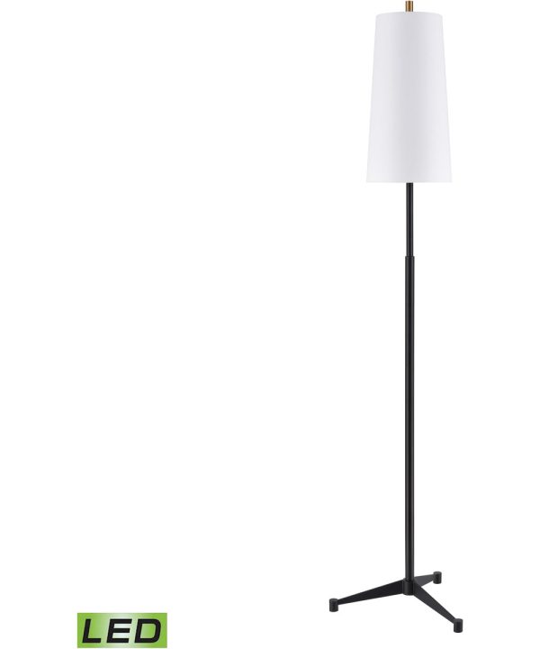 Matthias 65   High 1-Light Floor Lamp - Matte Black - Includes LED Bulb Fashion