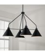 Alden 4-Light Chandelier Matte Black Cheap