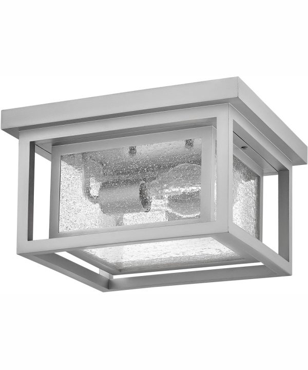 Republic 2-Light Medium Flush Mount in Satin Nickel Cheap