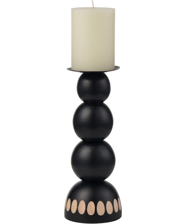 Dana Candleholder - Set of 2 Black Discount