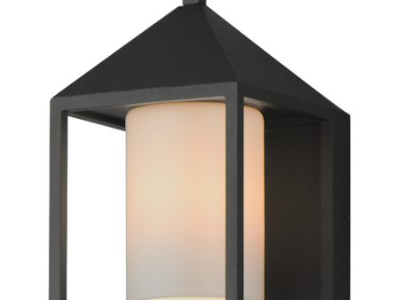 Aldous 1-Light Small Outdoor Sconce Black Fashion