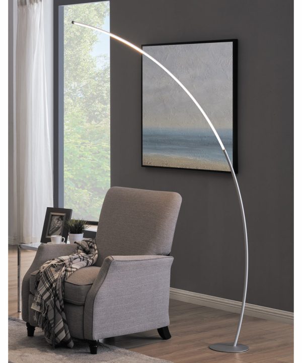 Monita 1-Light Led Arch Lamp Silver Fashion